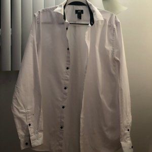 Men's White Button Down Shirt